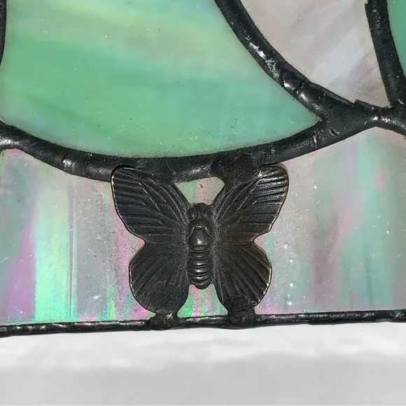 STAINED GLASS Judaica Hebrew Symbol JEWELRY BOX trinket box - Picture 2 of 11